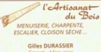 L'artisanat du bois - menuisier 44 La Chapelle Basse Mer, menuiserie, charpente, escaliers... - Partenaire ADJ Espaces Verts