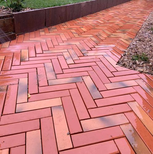 Pavage briques nantes paysagiste adj espaces verts