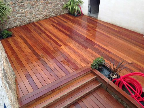 Terrasse bois La Montagne 44620 paysagiste ADJ Espaces Verts