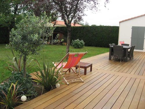 Terrasse bois paysagiste ADJ Espaces Verts 44680