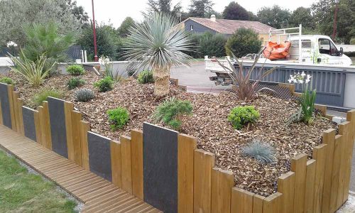 Aménagement paysager massif saint mars de coutais