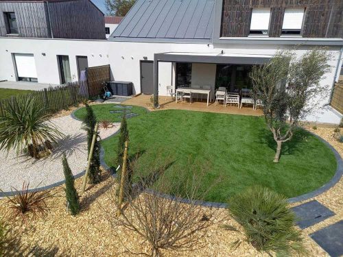 Bouguenais Rezé paysagiste Massif jardin ADJ Espaces Verts