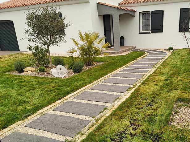 Paysagiste allée bouaye, pas japonais port st pere, ADJ Espaces Verts