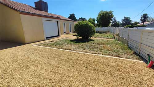 réfection allée bouaye paysagiste adj espaces verts - après