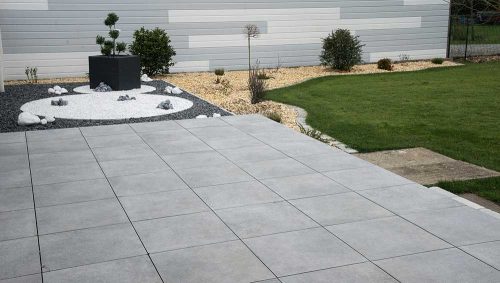 Terrasse Brains paysagiste ADJ Espaces verts 44680